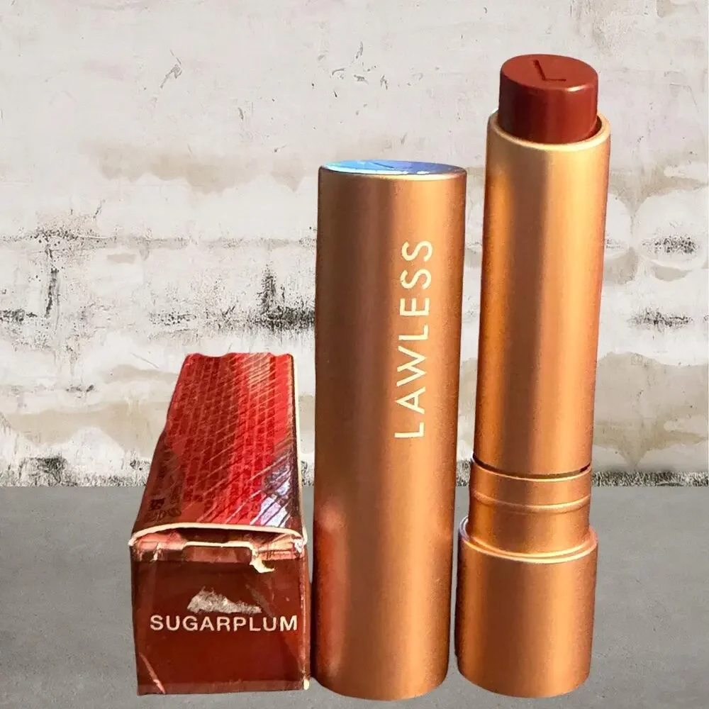 LAWLESS $26 Forget the Filler Tinted Lip Balm in Sugarplum NIB